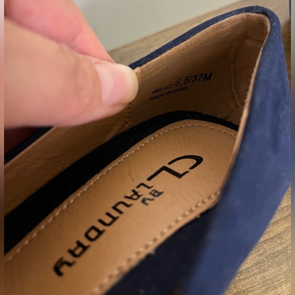 Chinese Laundry Nima Wedge Pump Elegant Navy Excellent Condition Women’s Sz 6.5 - Picture 7 of 10